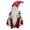 Northlight 14.5" Red And White Snowflakes Santa Gnome With Cape Christmas Figure -Christmas Decoration Store northlight e27395 32453.1588406364