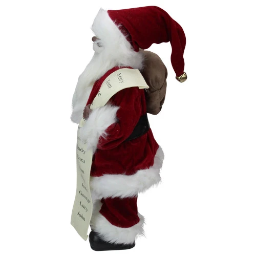 Northlight 16" African American Santa Claus With Naughty Or Nice List Christmas Figure 6 Northlight 16" African American Santa Claus With Naughty Or Nice List Christmas Figure - Image 4