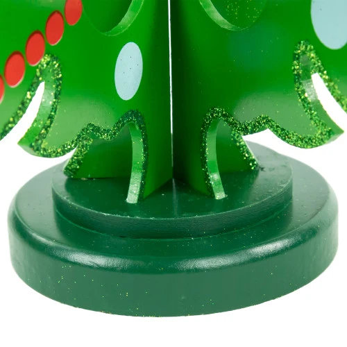 Northlight 13.75" Green 3-D Wood Christmas Tree With Ornaments Decoration 7 Northlight 13.75" Green 3-D Wood Christmas Tree With Ornaments Decoration - Image 5