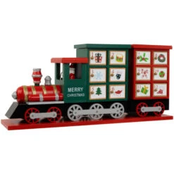 Northlight 16.5" Locomotive Train Wooden Christmas Advent Calendar 11 Northlight 16.5" Locomotive Train Wooden Christmas Advent Calendar -Christmas Decoration Store northlight f03799 04 13232.1694101349