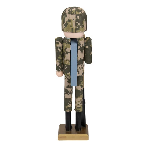 Northlight 15" Beige And Green Army Soldier In Fatigues Christmas Nutcracker 7 Northlight 15" Beige And Green Army Soldier In Fatigues Christmas Nutcracker - Image 5