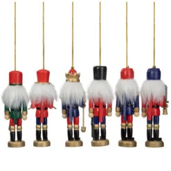 Northlight 6-Count Red And Blue Classic Nutcracker Christmas Ornaments - 5.25 Inches -Christmas Decoration Store northlight f86005 3 39412.1665346758