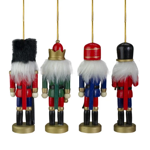 Northlight Set Of 4 Assorted Classic Nutcracker Ornaments 5" 6 Northlight Set Of 4 Assorted Classic Nutcracker Ornaments 5" - Image 4
