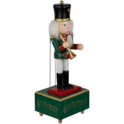 Northlight 12" Red Animated And Musical Christmas Nutcracker With Trumpet -Christmas Decoration Store northlight f97114 03 62956.1693409636