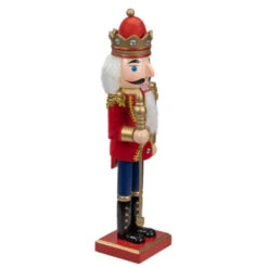 Northlight 14" Red And Gold Traditional Christmas Nutcracker King With Scepter Tabletop Figurine -Christmas Decoration Store northlight f97125 3 59717.1664901051