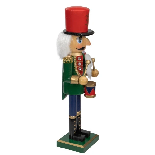 Northlight 14" Green And Red Traditional Standing Drummer Christmas Nutcracker 5 Northlight 14" Green And Red Traditional Standing Drummer Christmas Nutcracker - Image 3