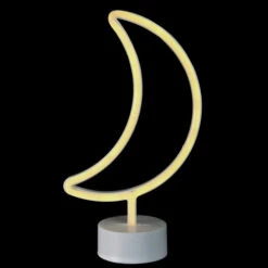 Northlight 11.5" White Battery Operated Neon LED Moon Table Light -Christmas Decoration Store northlight fm26594 2 06781.1663774543