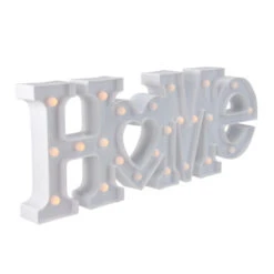 Northlight 20.5" White Home LED Marquee Wall Sign -Christmas Decoration Store northlight fm26603 1 10727.1625841443
