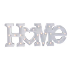 Northlight 20.5" White Home LED Marquee Wall Sign