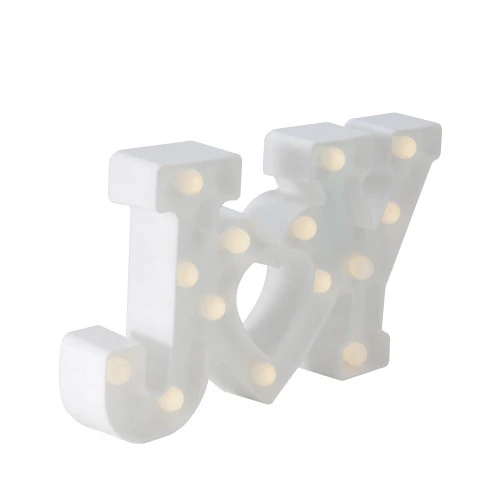 Northlight 12.75" White "JOY" LED Christmas Marquee Wall Sign 6 Northlight 12.75" White "JOY" LED Christmas Marquee Wall Sign - Image 4