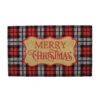 Northlight Red And Black Plaid "Merry Christmas" Rectangular Doormat 18" X 30" -Christmas Decoration Store northlight fw28330 97157.1588405431