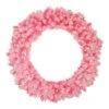 Northlight Pre-Lit Flocked Pink Artificial Christmas Wreath - 36 Inch, Clear Lights 1 Northlight Pre-Lit Flocked Pink Artificial Christmas Wreath - 36 Inch, Clear Lights -Christmas Decoration Store northlight gb16047 29918.1665610431