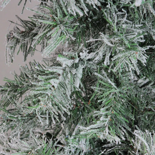 Northlight 3' Medium Flocked And Glittered Woodland Alpine Artificial Christmas Tree - Unlit 5 Northlight 3' Medium Flocked And Glittered Woodland Alpine Artificial Christmas Tree - Unlit - Image 3
