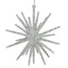Northlight 12" White And Silver Glitter Starburst Christmas Ornament -Christmas Decoration Store northlight gb26187 updated 07008.1588356201