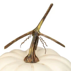 Northlight 8" Cream White Pumpkin Weighted Halloween Statue -Christmas Decoration Store northlight gb28210 3 18862.1588354079