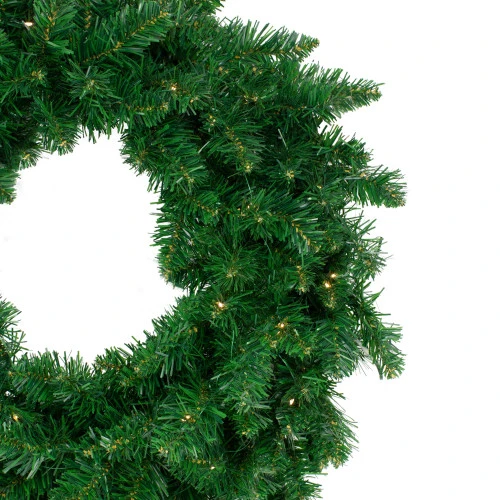 Northlight Pre-Lit Twin Lakes Fir Artificial Christmas Wreath - 36-Inch, Warm White LED Lights 4 Northlight Pre-Lit Twin Lakes Fir Artificial Christmas Wreath - 36-Inch, Warm White LED Lights - Image 2