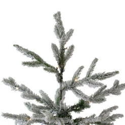 Northlight 7.5' Pre-Lit Medium Flocked Winfield Fir Artificial Christmas Tree - Warm White LED Lights -Christmas Decoration Store northlight hb27065 2 60430.1664990617
