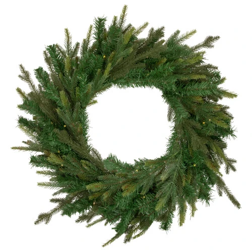 Northlight Pre-Lit LED Gunnison Pine Artificial Christmas Wreath - 24-Inch, Clear Lights 3 Northlight Pre-Lit LED Gunnison Pine Artificial Christmas Wreath - 24-Inch, Clear Lights