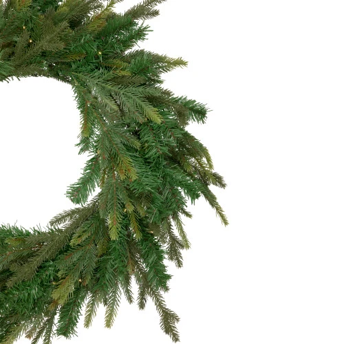 Northlight Pre-Lit LED Gunnison Pine Artificial Christmas Wreath - 24-Inch, Clear Lights 4 Northlight Pre-Lit LED Gunnison Pine Artificial Christmas Wreath - 24-Inch, Clear Lights - Image 2