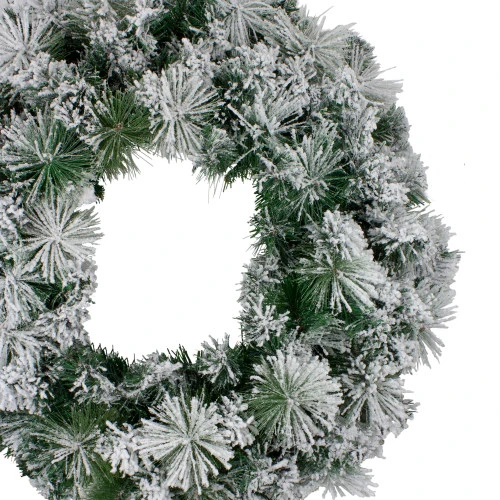 Northlight Flocked Somerset Spruce Artificial Christmas Wreath - 36-Inch, Unlit 6 Northlight Flocked Somerset Spruce Artificial Christmas Wreath - 36-Inch, Unlit - Image 4