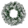 Northlight Flocked Somerset Spruce Artificial Christmas Wreath - 24-Inch, Unlit -Christmas Decoration Store northlight hb27116 00820.1588369244