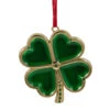 Northlight 3.25" Green And Brass-Plated Shamrock Christmas Ornament With European Crystals -Christmas Decoration Store northlight hd28234 98753.1588369300