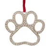 Northlight 2.5" Silver-Plated Paw Print Christmas Ornament With European Crystals 2 Northlight 2.5" Silver-Plated Paw Print Christmas Ornament With European Crystals -Christmas Decoration Store northlight hd28235 96505.1665611929