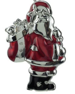 Northlight 3.25" Silver And Red Santa Claus Christmas Ornament With European Crystals 5 Northlight 3.25" Silver And Red Santa Claus Christmas Ornament With European Crystals -Christmas Decoration Store northlight hd36007 2 74323.1599786792