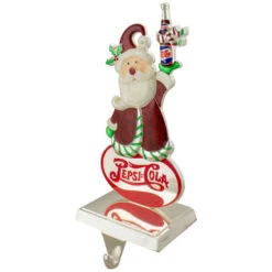 Northlight 9.75" Silver Plated Pepsi-Cola Santa Claus Christmas Stocking Holder -Christmas Decoration Store northlight hd82332 4 updatedjpg 27795.1665611042