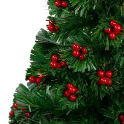 Northlight 3' Pre-Lit Color Changing Fiber Optic Christmas Tree With Red Berries 10 Northlight 3' Pre-Lit Color Changing Fiber Optic Christmas Tree With Red Berries -Christmas Decoration Store northlight j65030 2 54944.1588368981
