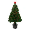 Northlight 3' Pre-Lit Color Changing Fiber Optic Christmas Tree With Red Berries -Christmas Decoration Store northlight j65030 62751.1588368979