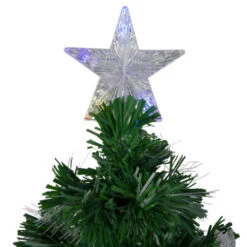 Northlight 4' Pre-lit Potted Medium Pine Color Changing Star Artificial Christmas Tree - Multi-Color Fiber Optic LED Lights -Christmas Decoration Store northlight j65092 2 15313.1588356319