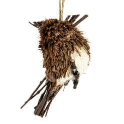 Northlight Set 3 Sisal And Twig Owl Christmas Ornaments, 3.5" -Christmas Decoration Store northlight ja01545 2 32172.1665610426