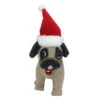 Northlight 13.25" Plush Brown And Gray Pug Dog With Santa Hat Christmas Decoration 2 Northlight 13.25" Plush Brown And Gray Pug Dog With Santa Hat Christmas Decoration -Christmas Decoration Store northlight ja15793 1 26895.1588405860