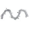 Northlight 50" X 2.75' Silver Snowflakes Tinsel Artificial Christmas Garland - Unlit
