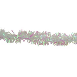 Northlight 50' X 4" White Iridescent Wide Cut Tinsel Christmas Garland - Unlit 6 Northlight 50' X 4" White Iridescent Wide Cut Tinsel Christmas Garland - Unlit -Christmas Decoration Store northlight k00354 1 59510.1665610740