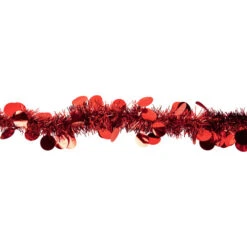 Northlight 50' X 2.5" Red Tinsel Christmas Garland With Polka Dots - Unlit -Christmas Decoration Store northlight k00355 3 18496.1667338057