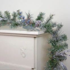 Northlight 6' X 10" Mixed Pine And Blueberries Artificial Christmas Garland - Unlit -Christmas Decoration Store northlight kji85776 4 53195.1588369412