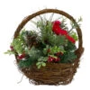 Northlight 12" Red Cardinal With Winter Foliage Twig Basket Christmas Decoration -Christmas Decoration Store northlight kji85787 53615.1665610433