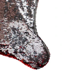 Northlight 22" Red And Silver Reversible Sequined Christmas Stocking -Christmas Decoration Store northlight l27912 04 76101.1588396887