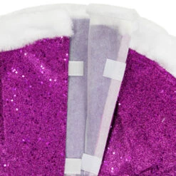 Northlight 20" Magenta Glittered Mini Christmas Tree Skirt With White Fur Trim 10 Northlight 20" Magenta Glittered Mini Christmas Tree Skirt With White Fur Trim -Christmas Decoration Store northlight l27920 003 07577.1691161229