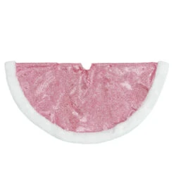 Northlight 20" Pink Glittered Mini Christmas Tree Skirt With White Fur Trim -Christmas Decoration Store northlight l27922 0220copy 66196.1691161226