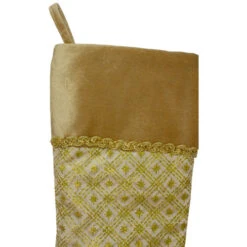 Northlight 20.5" Gold And Brown Glitter Star Print Christmas Stocking 9 Northlight 20.5" Gold And Brown Glitter Star Print Christmas Stocking -Christmas Decoration Store northlight l85467 1 74979.1588357551