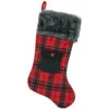 Northlight 20.5" Red And Black Plaid Christmas Stocking With Pocket And Faux Fur Cuff 1 Northlight 20.5" Red And Black Plaid Christmas Stocking With Pocket And Faux Fur Cuff -Christmas Decoration Store northlight l85524 1 25658.1588362272