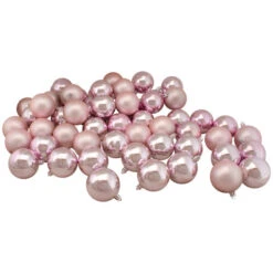 Northlight 60ct Blush Pink Shiny And Matte Shatterproof Christmas Ball Ornaments 2.5" (60mm) -Christmas Decoration Store northlight lj02018 updated2021 41345.1631722706