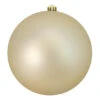 Northlight Champagne Gold Shatterproof Matte Christmas Ball Ornament 10" (250mm) 1 Northlight Champagne Gold Shatterproof Matte Christmas Ball Ornament 10" (250mm) -Christmas Decoration Store northlight lj35053 20124.1647047401