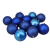 Northlight 12ct Lavish Blue Shatterproof 4-Finish Christmas Ball Ornaments 4" (100mm) 2 Northlight 12ct Lavish Blue Shatterproof 4-Finish Christmas Ball Ornaments 4" (100mm) -Christmas Decoration Store northlight lj35158 87791.1588363110