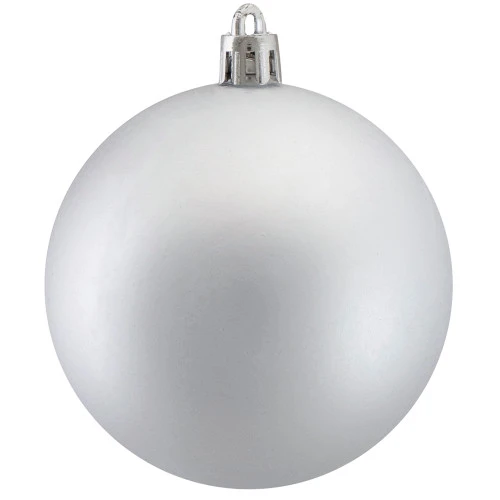 Northlight 32ct Matte Silver Shatterproof Christmas Ball Ornaments 3.25" (80mm) 5 Northlight 32ct Matte Silver Shatterproof Christmas Ball Ornaments 3.25" (80mm) - Image 3