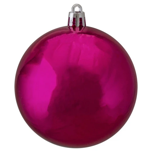 Northlight 32ct Magenta Pink Shatterproof Shiny Christmas Ball Ornaments 3.25" (80mm) 5 Northlight 32ct Magenta Pink Shatterproof Shiny Christmas Ball Ornaments 3.25" (80mm) - Image 3