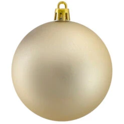 Northlight 32ct Matte Champagne Gold Shatterproof Christmas Ball Ornaments 3.25" (80mm) -Christmas Decoration Store northlight lj35332 2updated 16498.1632589290
